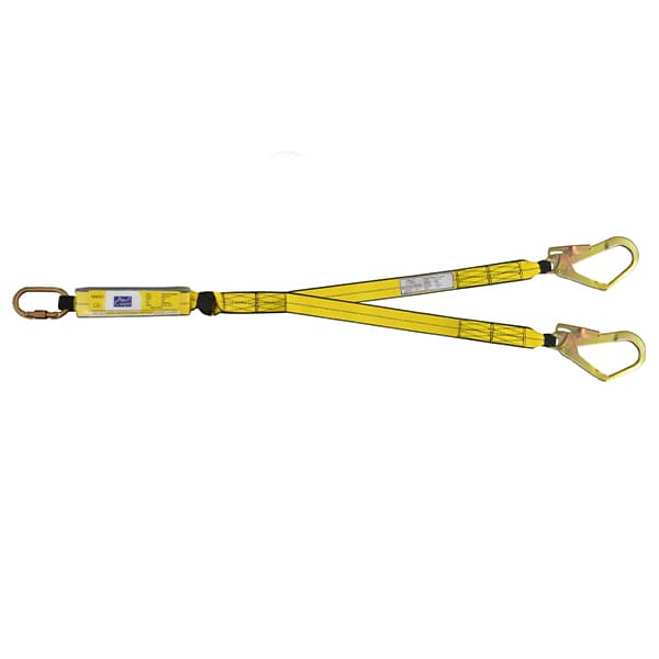 DOUBLE HOOK LANYARD WITH SHOCK ABSORBER