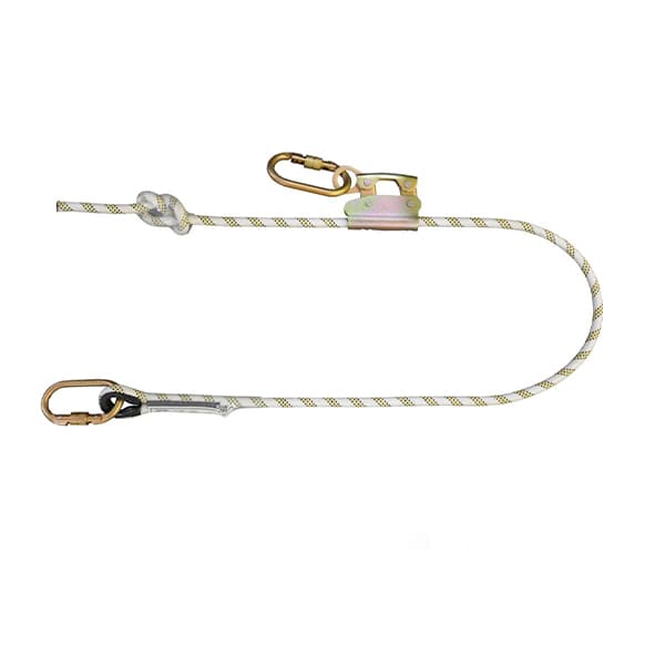ADJUSTABLE WORK POSITIONING ROPE